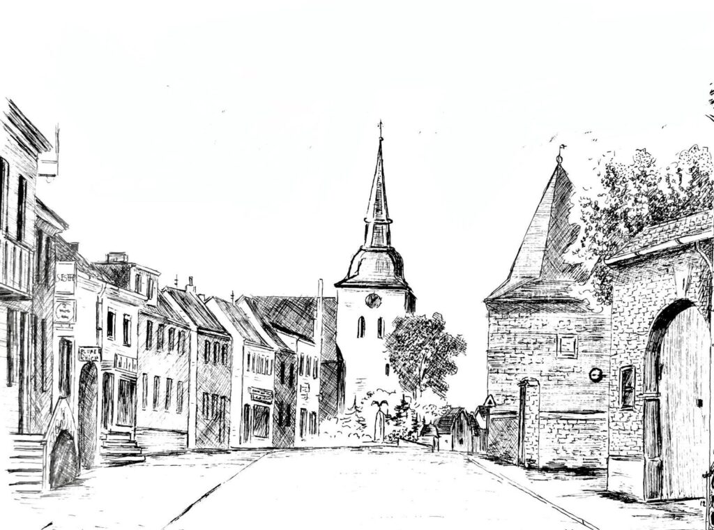 Zeichnung Erp Kirche